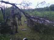 Пограничники помогают ликвидировать последствия стихии на Луганщине (Видео)