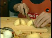 Салат "Яблочный краб"