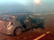 Колонна ”Беркута” разбила машину активиста Автомайдана