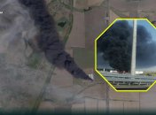 Дым растянулся на километры: пожар на нефтебазе "Атлас" в РФ показали с космоса (фото, видео)
