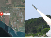 Військова база біля н/п Вітіно у вогні