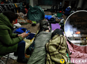 Метро во время атаки на Киев