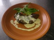 Говяже філе під коньячним соусом