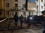 На месте ракетного удара