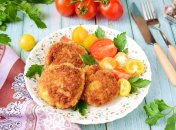 Пышные, с фаршем, на сковороде