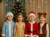 Дети на новогоднем празднике