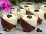 Рецепт дня: чернично-ванильная панна котта