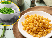 Зеленый горошек, консервированная кукуруза