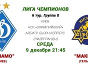 Лига чемпионов. "Динамо" - "Маккаби": онлайн матча