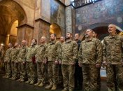 Військові капелани у Софії Київській / Facebook релігійного братства "Благовірного гетьмана Петра Конашевича-Сагайдачного"