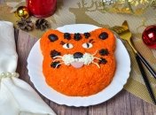 Оригинальный вид салата украсит новогодний стол