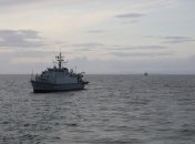 Украинский корабль во время учений в Британии