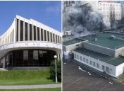 Ракета ударила в сотнях метров от "Украины", но взрывная волна все равно добралась до здания