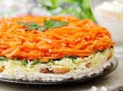 Яркий, красивый и вкусный слоеный салат