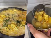 Тушеный картофель с тающей во рту курицей