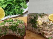 Ароматне сало з часником і зеленню