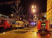 В Киеве на Крещатике горел ресторан