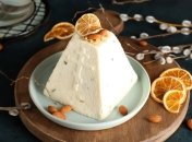 Необычная творожная паска с печеньем