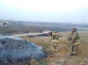 В Донецкой области произошел пожар на складе боеприпасов (Видео)