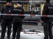 В центре Праги загорелся мужчина