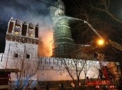 Пожар в Новодевичьем монастыре потушили