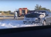 ДТП на трассе Одесса-Николаев: один из пассажиров сгорел заживо (Видео)