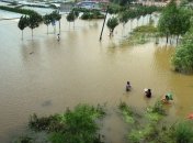 Река Янцзы в Китае затопила десятки населенных пунктов