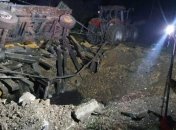 Место падения ракеты в польском Пшеводове