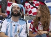 Болельщики сборной Хорватии и Аргентины