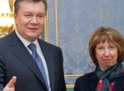 Кэтрин Эштон встретилась с Президентом и приехала на Евромайдан