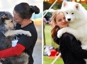 Забавные собаки, которые очень любят человеческие объятия 