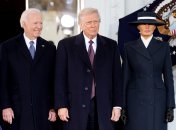 Джо Байден. Дональд та Меланія Трамп (зліва направо)