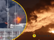 Нефтебаза "Атлас"  в РФ продолжает гореть