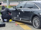 Так выглядел "Ауди" Сергея Шефира после покушения