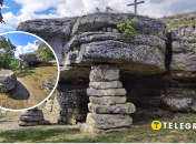 Скальный монастырь в Тернопольской области