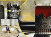 Подстаканники в поездах Укрзалізниці