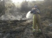 На Полтавщине продолжают тушить торфяник