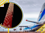 Самолет Sukhoi Superjet имеет повреждения