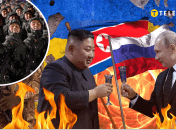 Кім Чен Ин та Володимир Путін (зліва направо)