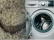 Крупа отлично справится с проблемой зловония от бытовой техники