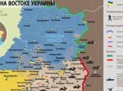 Карта АТО на Востоке Украины по состоянию на 10 сентября