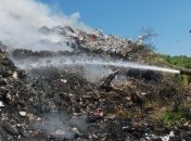 На Грибовичском полигоне произошел пожар