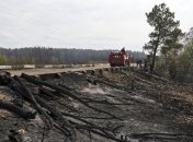 В Зоне отчуждения вновь возник масштабный пожар
