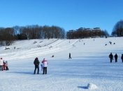 Киевлян просят не кататься на санках и сноубордах по тюльпанам