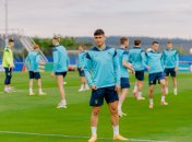 Тренировка сборной Украины перед матчем со Словакией