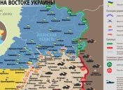 Карта АТО на востоке Украины (15 августа)
