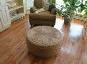 DIY: стильный пуфик своими руками