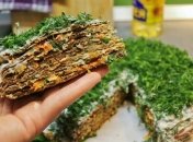 Рецепт дня: печеночный торт с грибами