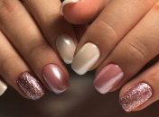 Маникюр 2020: роскошный дизайн с втиркой (Фото)