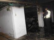 В Киеве горел подземный паркинг